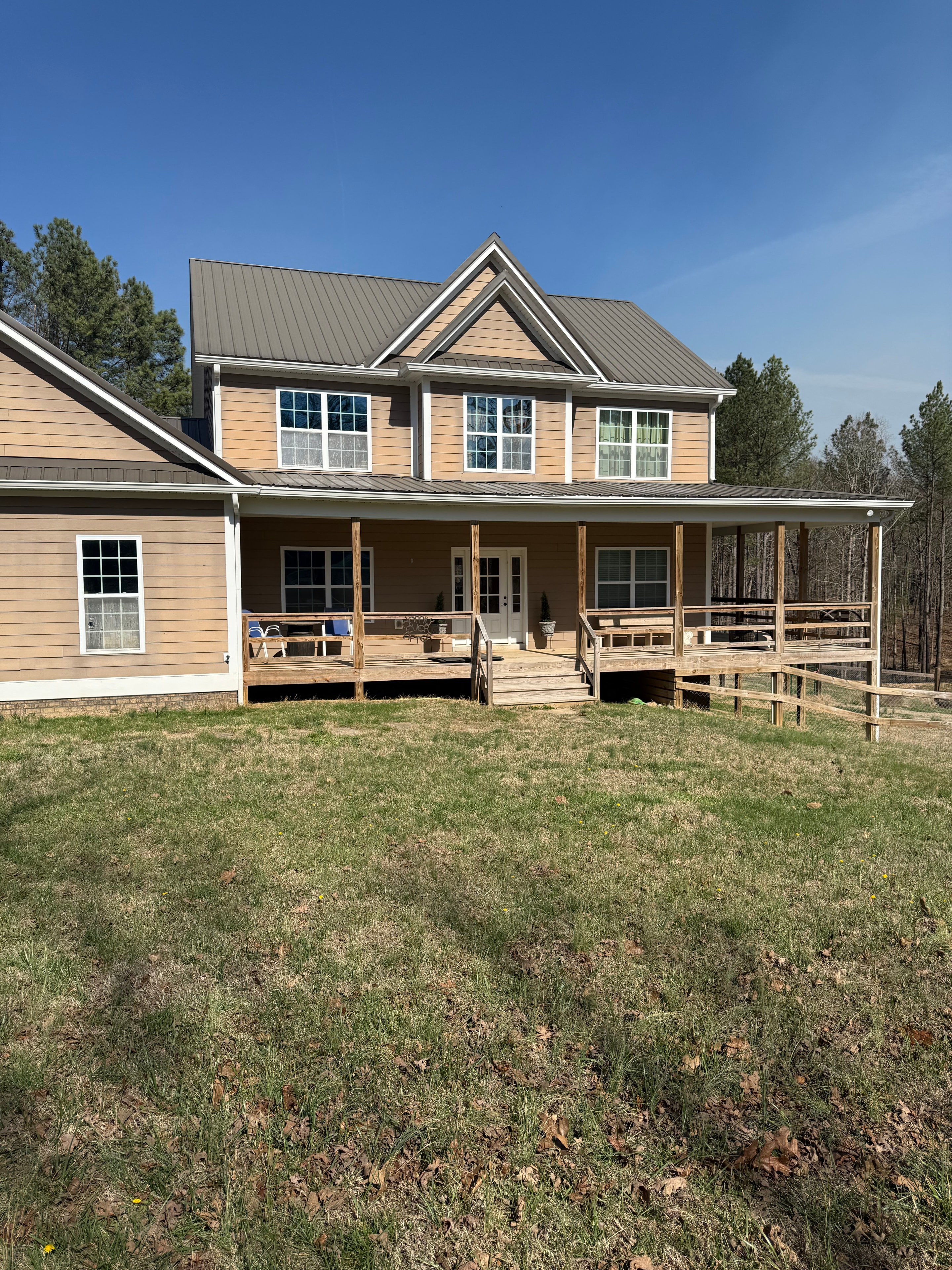 Board and batten siding on new construction