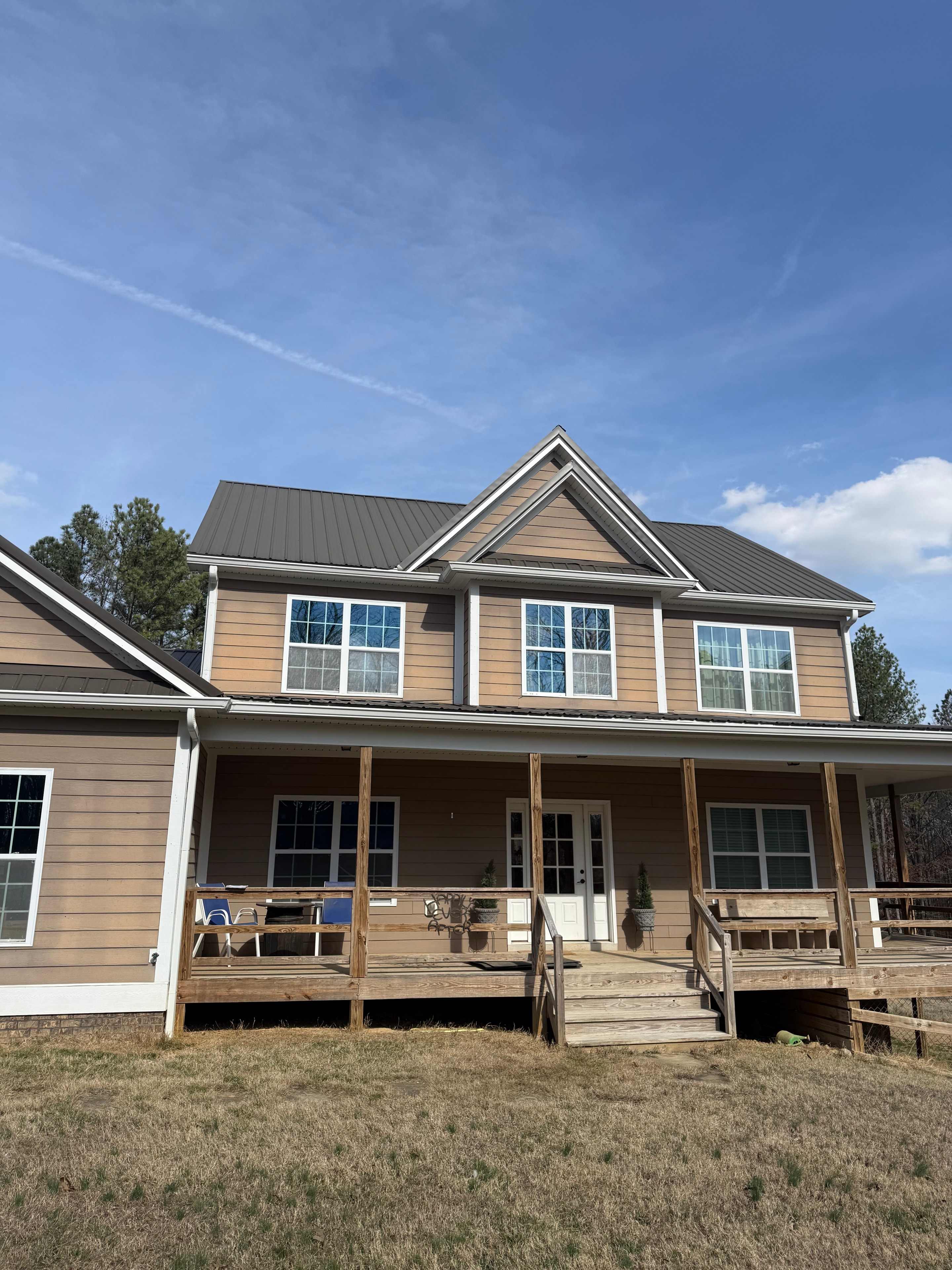 Completed siding and exterior on new build